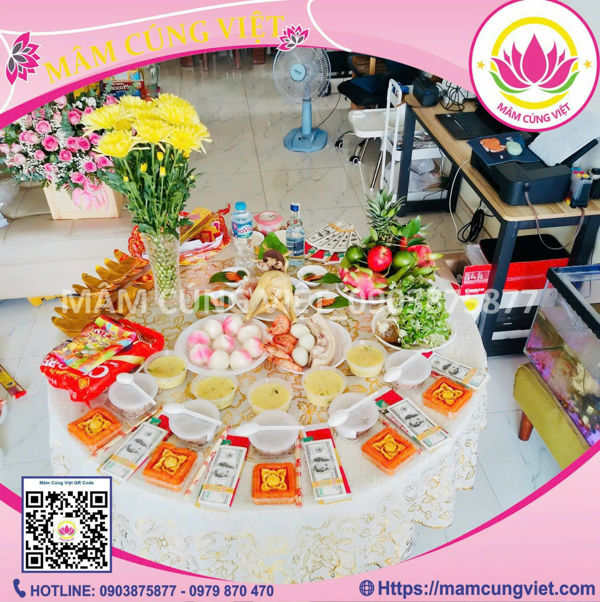 Mâm Cúng Khai Trương Đầu Năm Mới Gói 1 - Ảnh thực tế 2