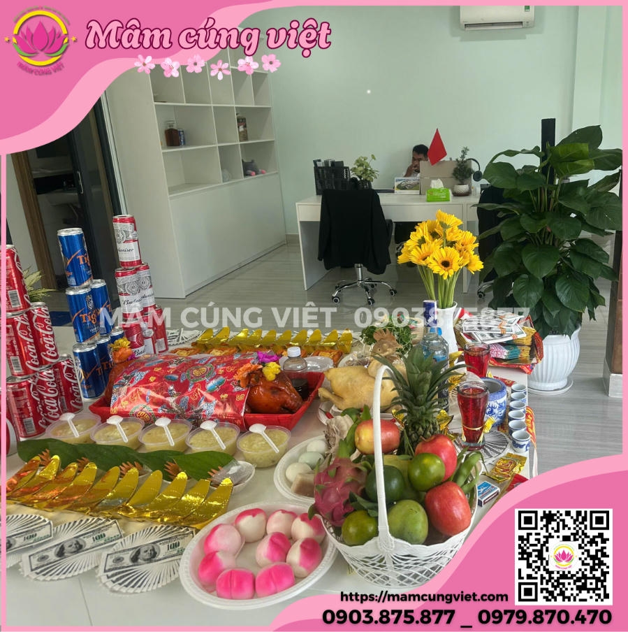 Cách chuẩn bị mâm cúng khai trương đơn giản, đúng và đủ lễ thu hút tài lộc may mắn mới nhất 2025