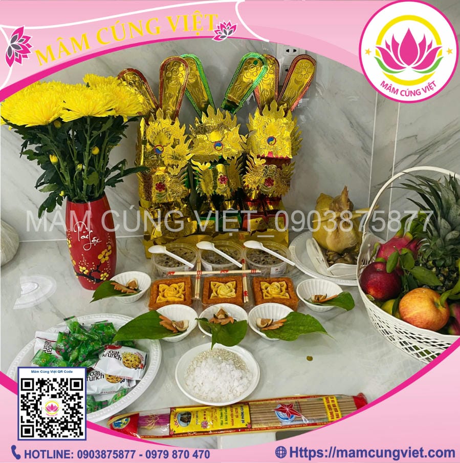 Cách sắp mâm cỗ cúng ông Công ông Táo đúng và đầy đủ nhất!