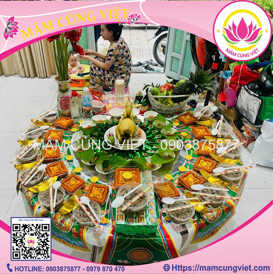 Cúng 12 bà mụ - Mâm Cúng Bà Mụ Bé Trai