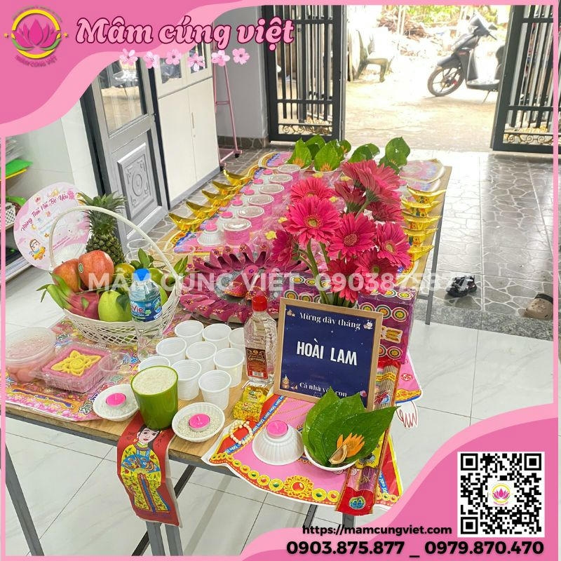 Hoa Cúng Đầy Tháng Thôi Nôi | Top 4 Loại Hoa Tươi Chuẩn Phong Thủy Cầu Bình An & Tài Lộc Từ Mâm Cúng Việt