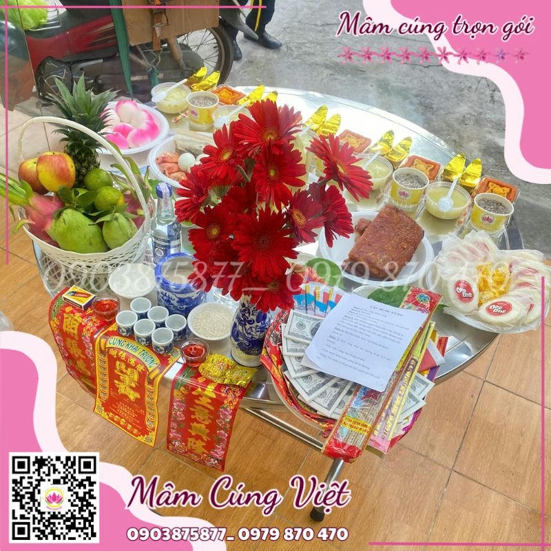 Hoa Cúng Khai Trương Hút Tài Lộc, Vạn Sự Phát Đạt Cho Doanh Nghiệp và Cửa Hàng - Mâm Cúng Việt