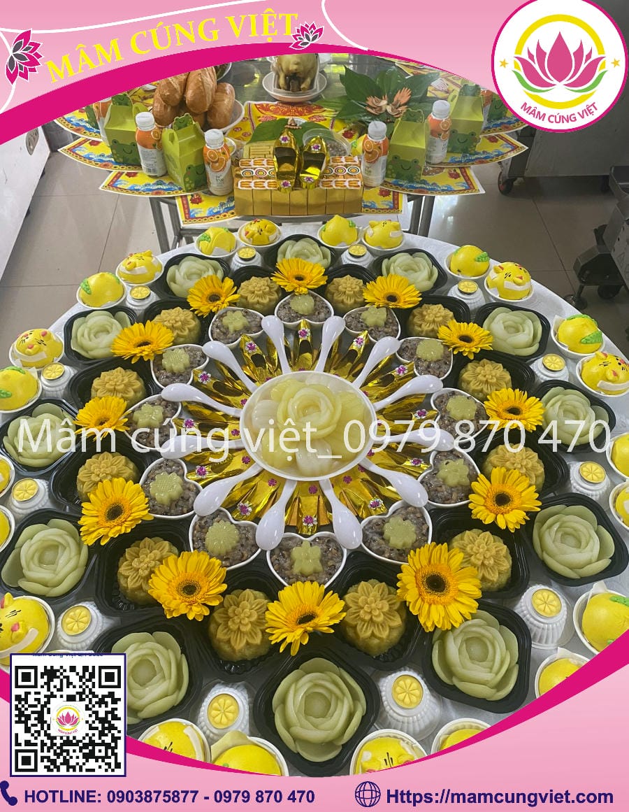 LÀM ĐẦY THÁNG BÉ TRAI CÚNG HOA GÌ