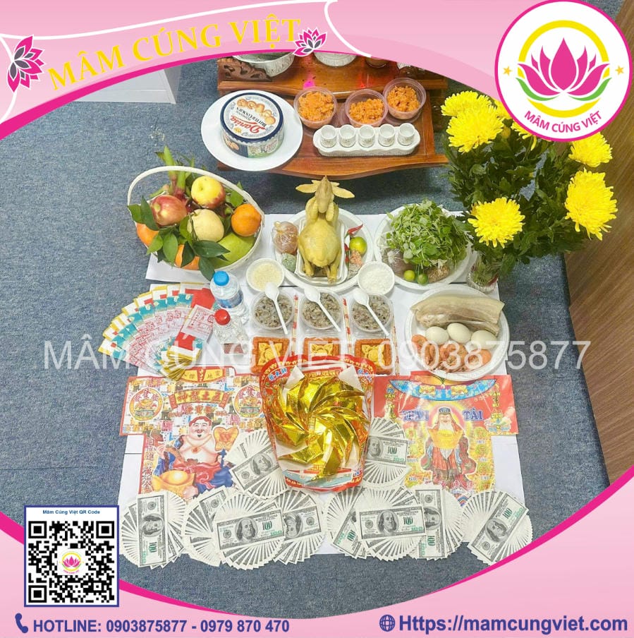 Mâm Cúng Thần Tài Thổ Địa Khi Về Nhà Mới Lễ Vật & Văn Khấn Nhập Trạch Chuẩn Nhất - Mâm Cúng Việt