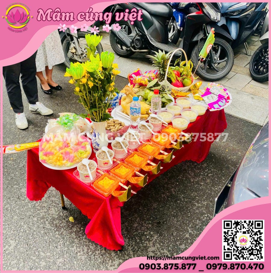 mâm cúng xe hàng tháng trọn gói tiêu chuẩn
