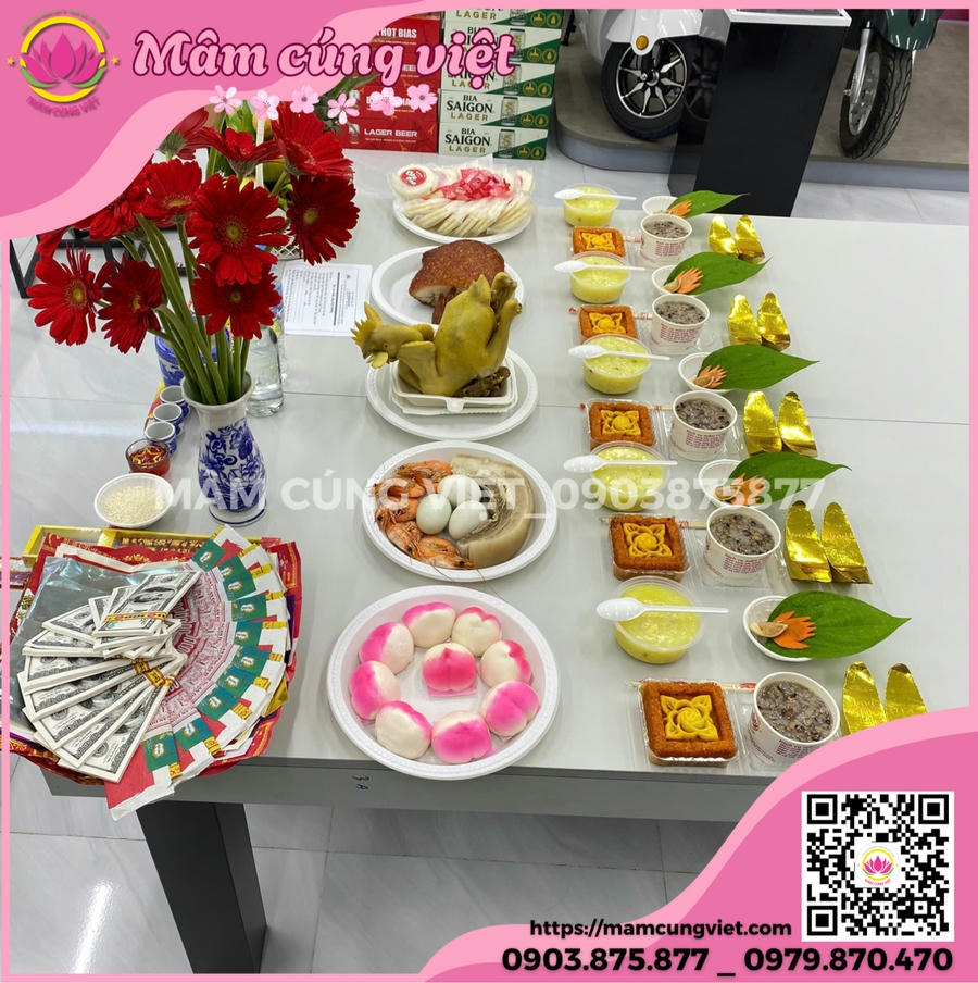 mâm cúng khai trương văn phòng mới nhất xôi chè cúng khai trương văn phòng đầy đủ