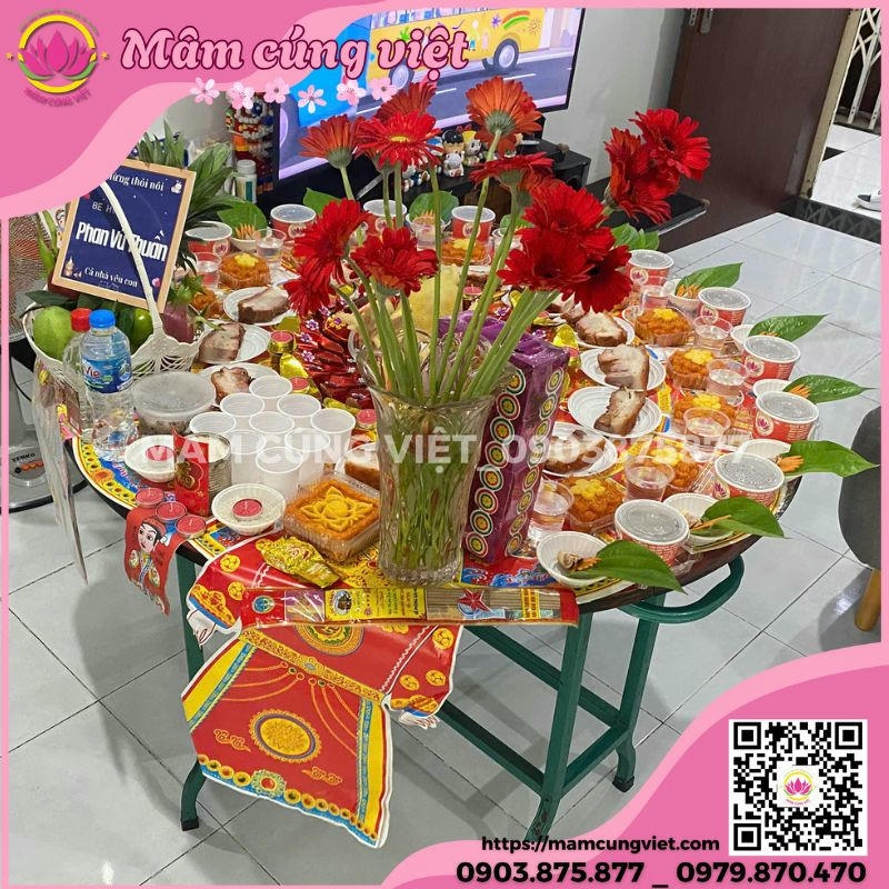 Mâm Cúng Đầy Tháng Thôi Nôi Màu Đỏ Tài Lộc Hướng Dẫn Nghi Thức Cơ Bản Khi Cúng Đầy Tháng, Thôi Nôi