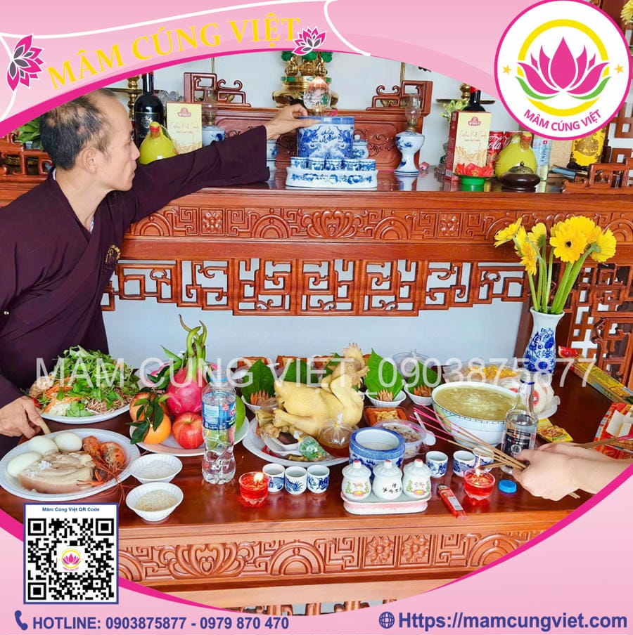 Mâm cúng Gia Tiên Chuẩn bị mâm cúng Gia Tiên nhập trạch