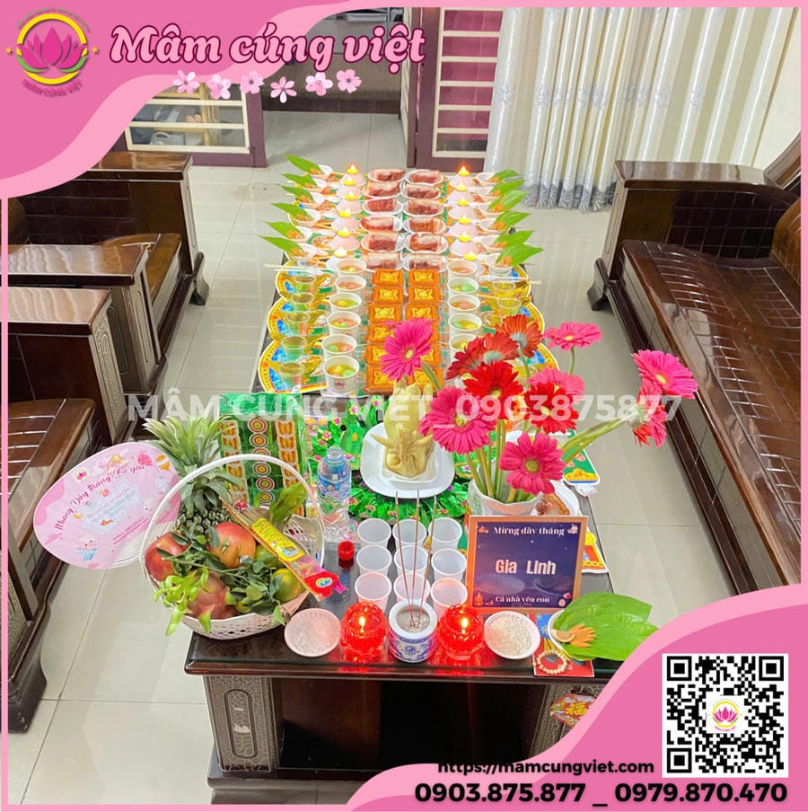mâm cúng mụ thôi nôi cho bé chuẩn truyền thống mâm cúng mụ thôi nôi cho bé chuẩn truyền thống