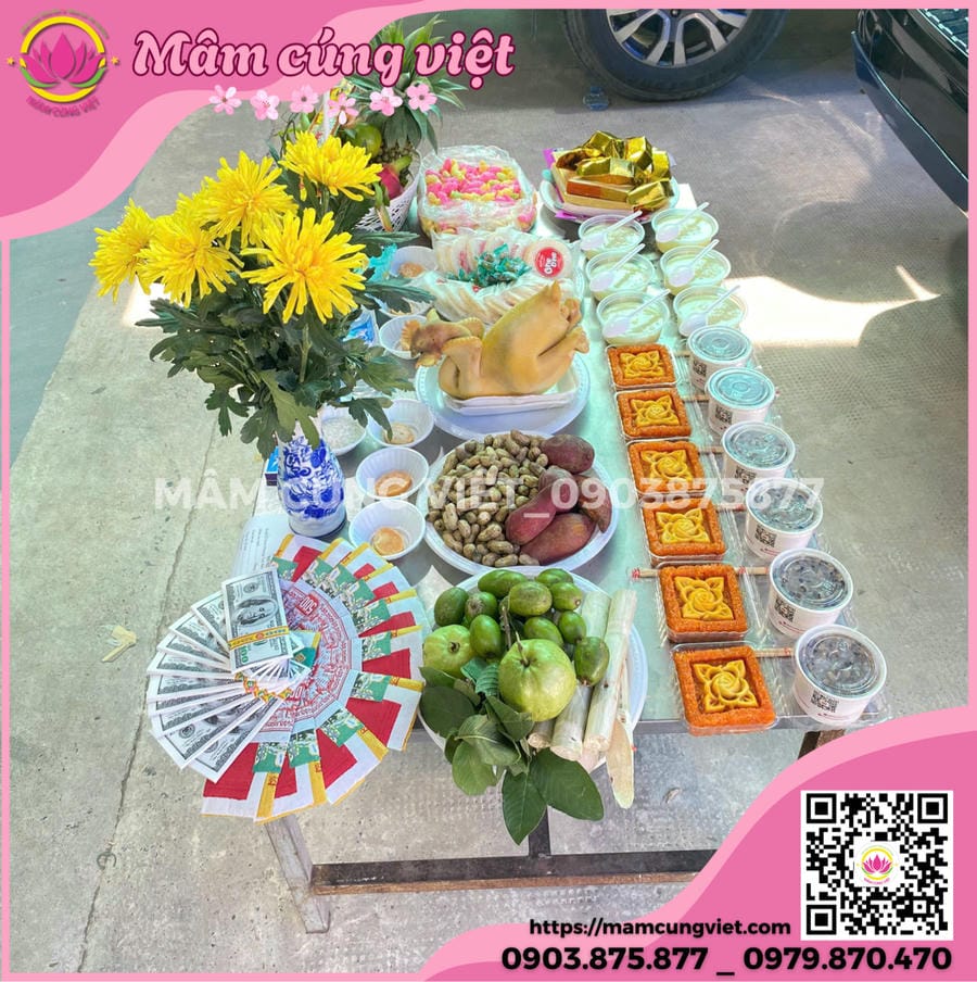 mâm cúng cô hồn mùng 2 và 16