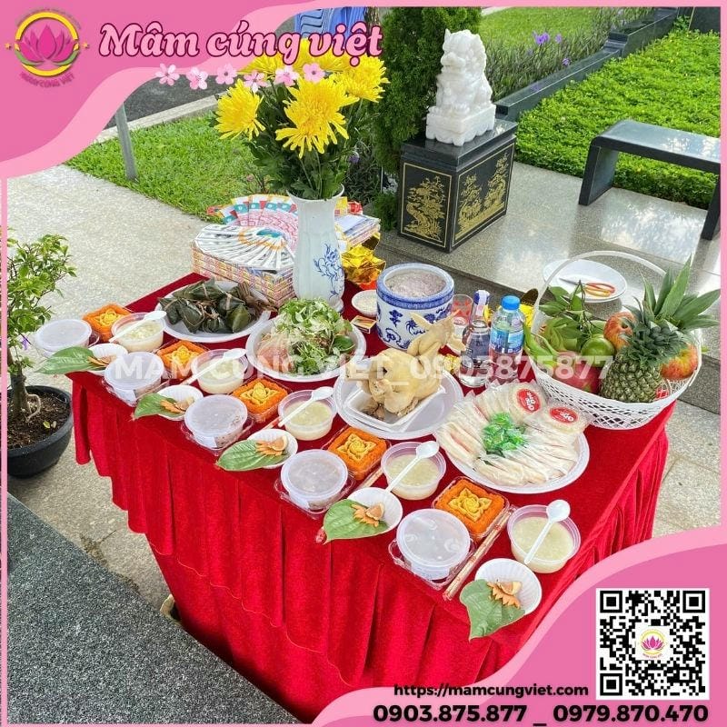 Dịch vụ mâm cúng Thanh Minh trọn gói Chuẩn Bị Mâm Cúng Tảo Mộ