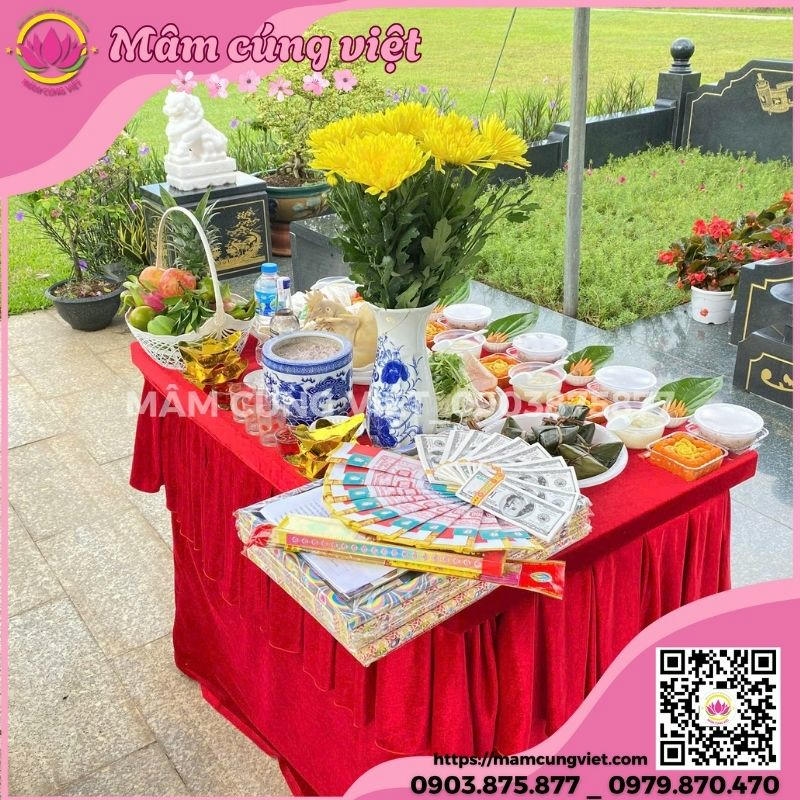 Dịch vụ mâm cúng Thanh Minh trọn gói Chuẩn Bị Mâm Cúng Tảo Mộ