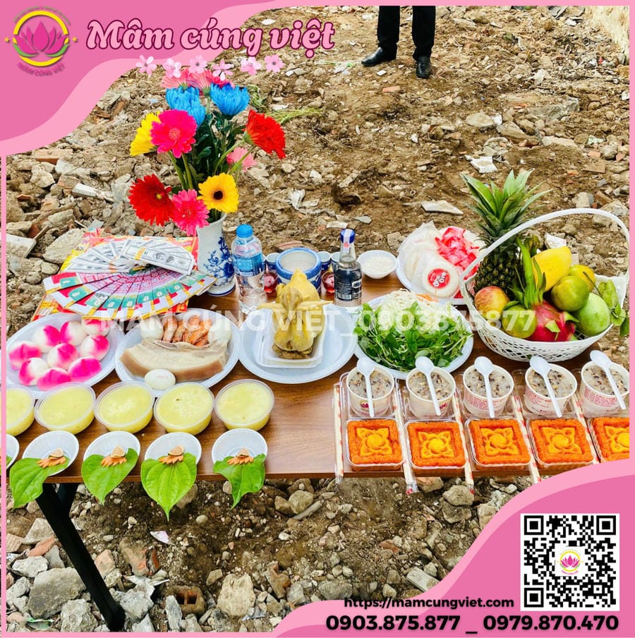 mâm cúng động thổ trọn gói mâm cúng động thổ trọn gói