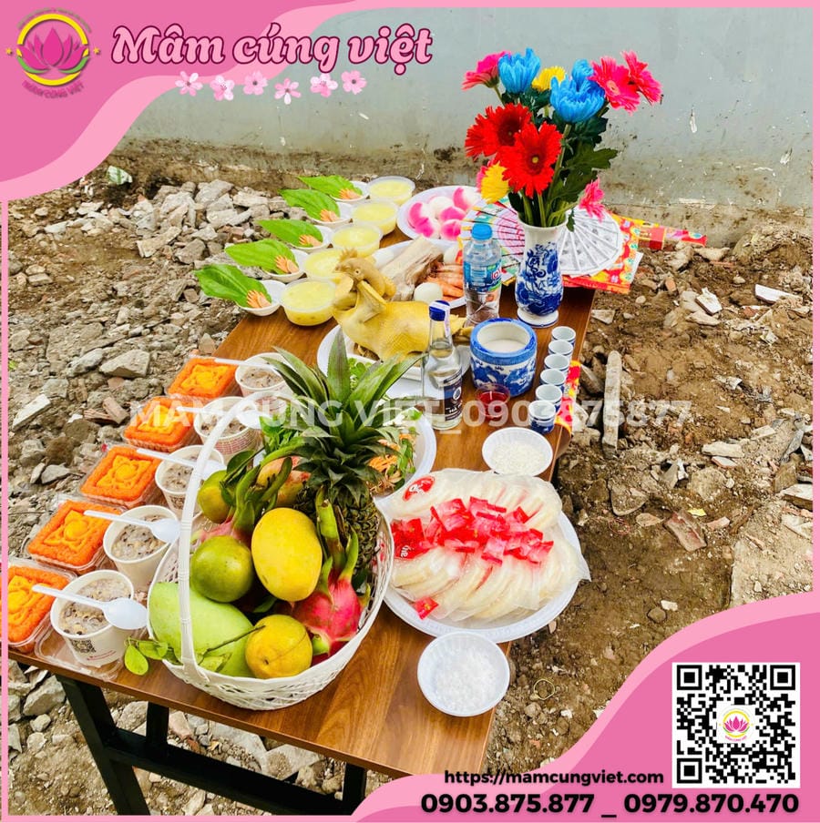 mâm cúng động thổ trọn gói mâm cúng động thổ trọn gói
