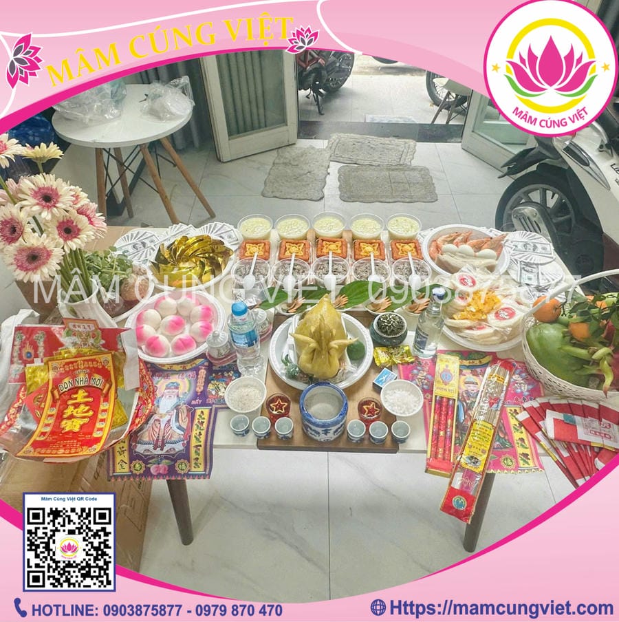 Mâm cúng khai trương trọn gói đẹp, đầy đủ lễ vật, do Mâm Cúng Việt chuẩn bị Dịch vụ mâm cúng, đặt mâm cúng, mâm cúng giao tận nơi.