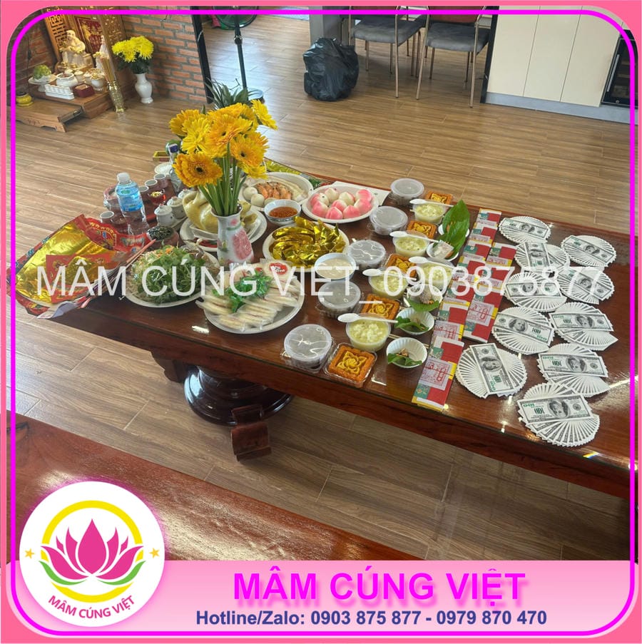 Mâm cúng khai trương trọn gói đẹp, đầy đủ lễ vật, do Mâm Cúng Việt chuẩn bị Dịch vụ mâm cúng, đặt mâm cúng, mâm cúng giao tận nơi.
