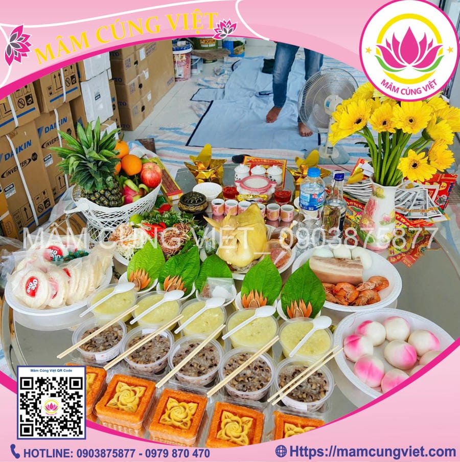 Mâm cúng nhà mới chuẩn truyền thống, đầy đủ lễ vật Mâm cúng trọn gói, đầy đủ chuẩn truyền thống