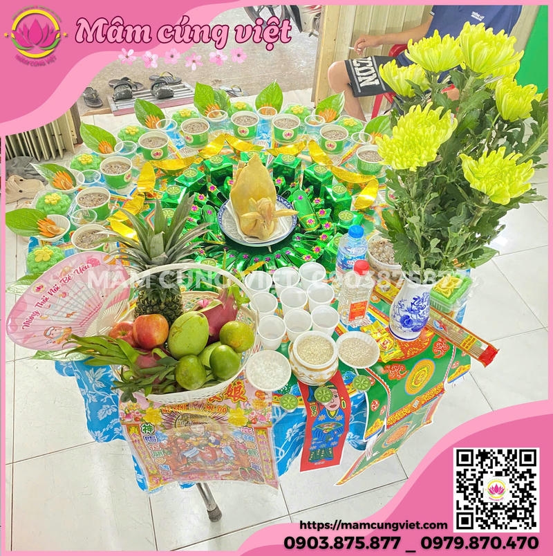 Mâm Cúng Đầy Tháng Bé Trai Gói 1