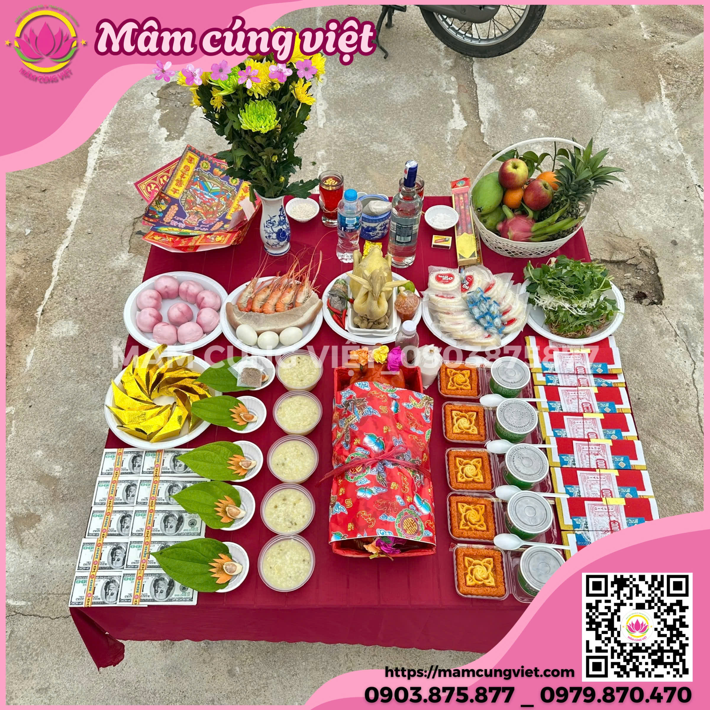 Mâm Cúng Khai Trương Đầu Năm Mới Gói 3