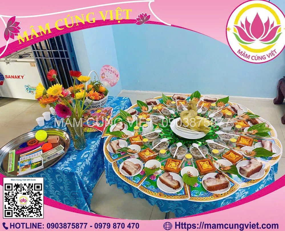 Mâm Cúng Đầy Tháng Bé Trai  Số 1
