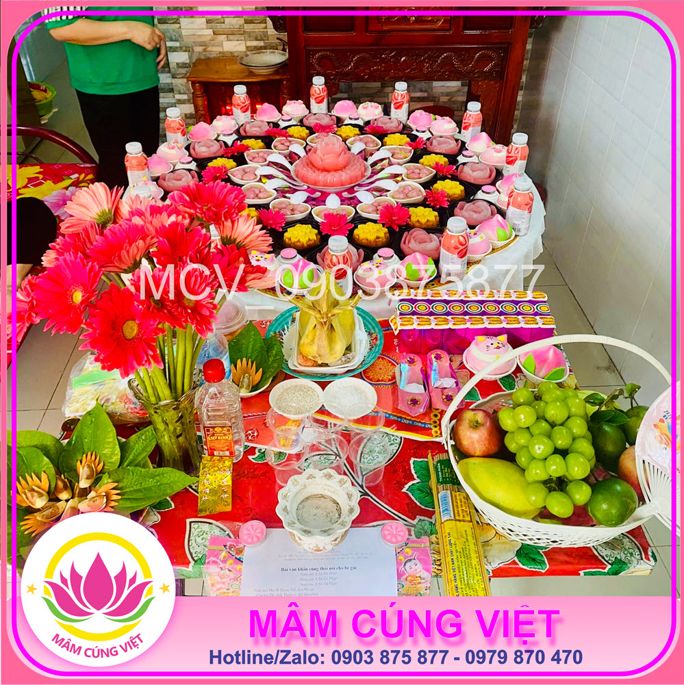 Mâm Cúng Thôi Nôi Bé Trai  Số 5