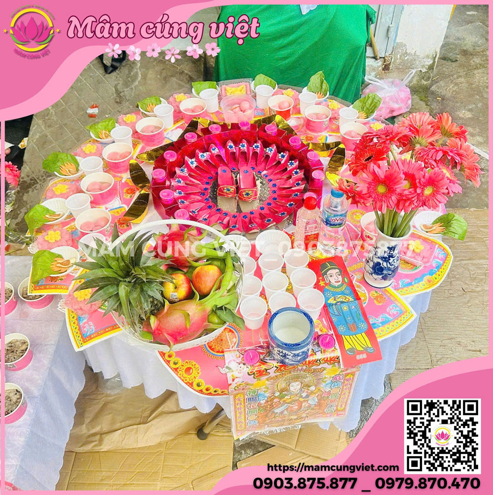Mâm Cúng Thôi Nôi Bé Gái  Số 2