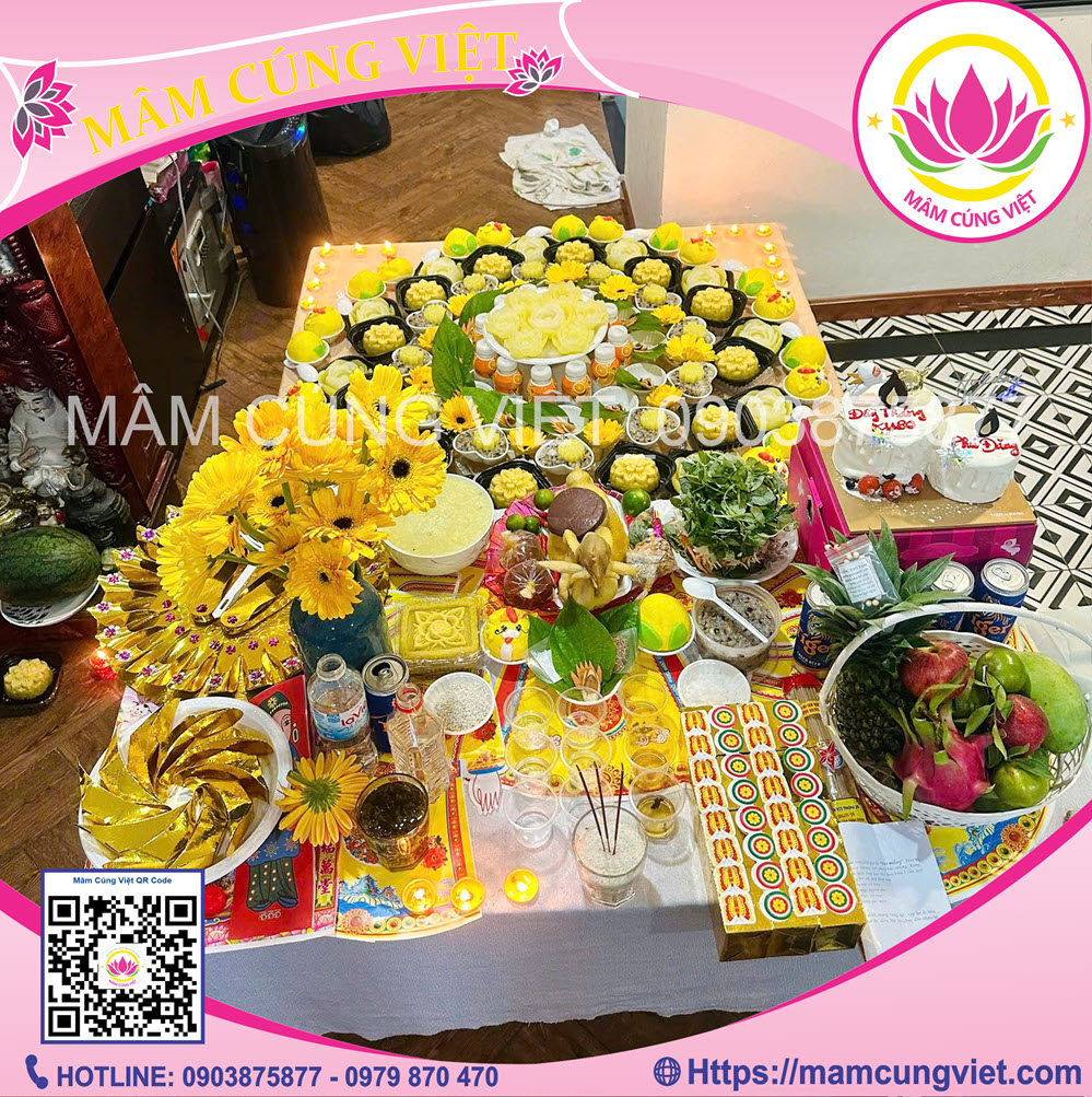 Mâm Cúng Đầy Tháng Bé Trai  Số 2