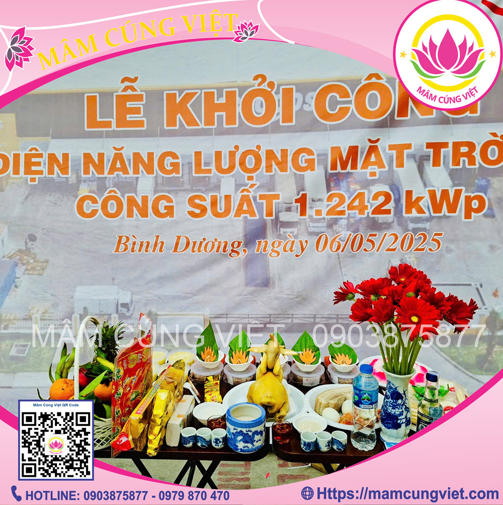 Mâm Cúng Động Thổ  Số 3