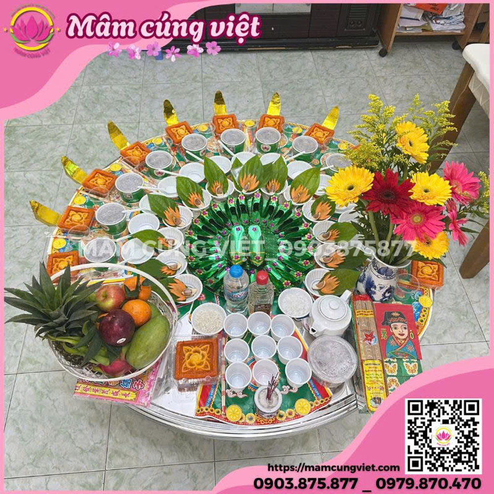 Mâm Cúng Đầy Tháng Bé Gái  Số 1