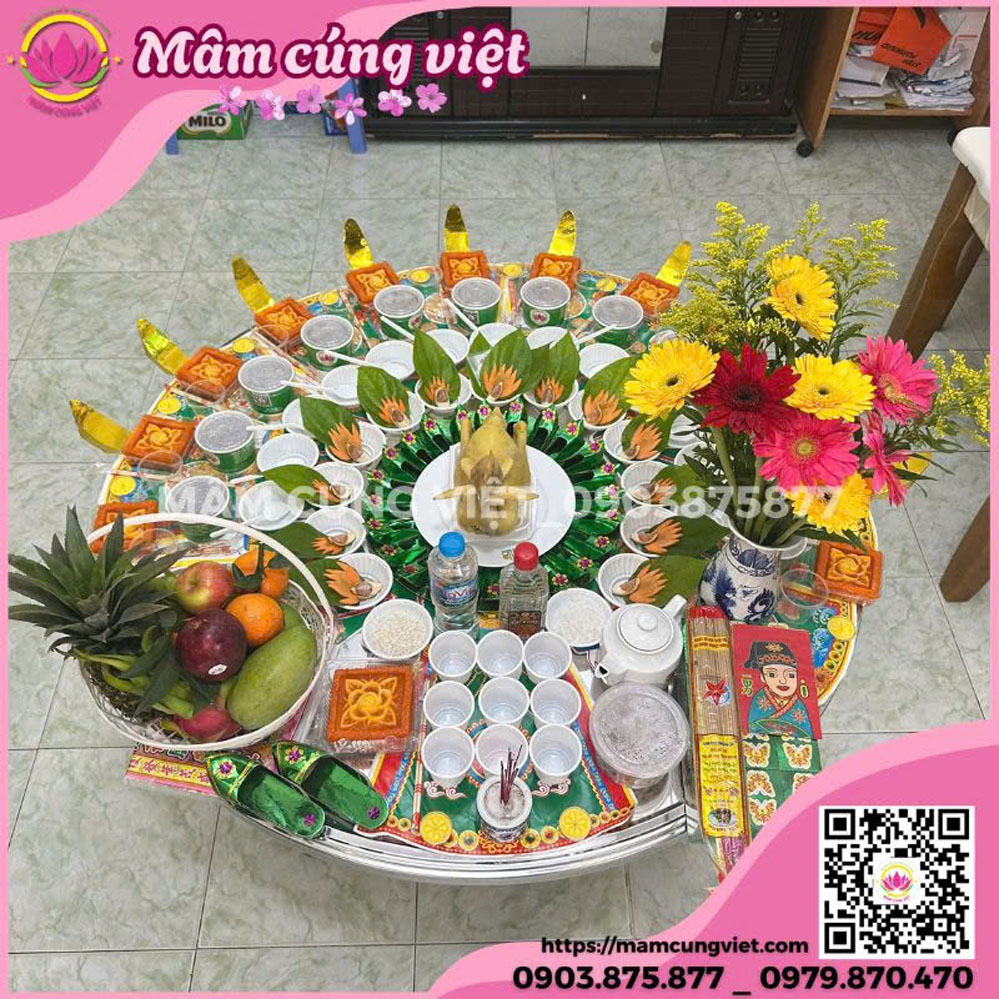Mâm Cúng Đầy Tháng Bé Trai  Số 1