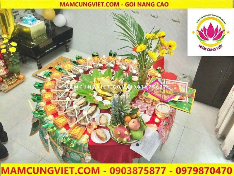 Mâm Cúng Căn Cho Bé Trai Gói 2 - Ảnh thực tế 1