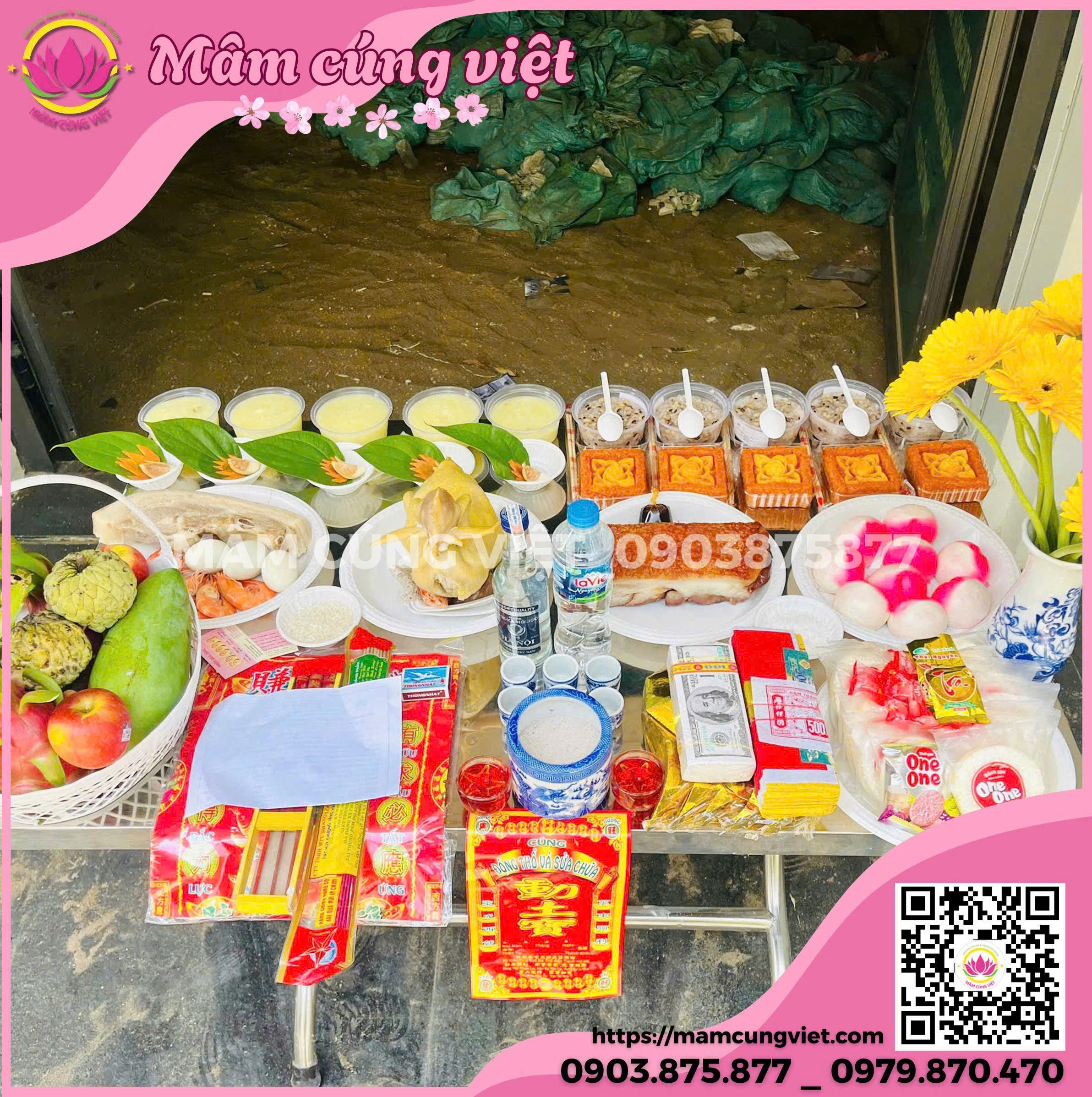 Mâm Cúng Cất Nóc Nhà Gói 2 - Ảnh thực tế 2