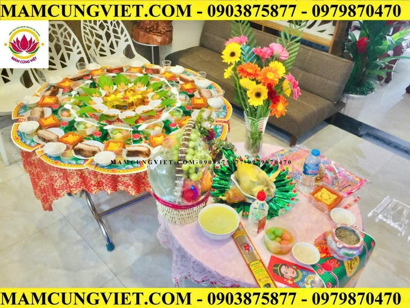 Mâm Cúng Đầy Tháng Bé Gái Gói 2 - Ảnh thực tế 4