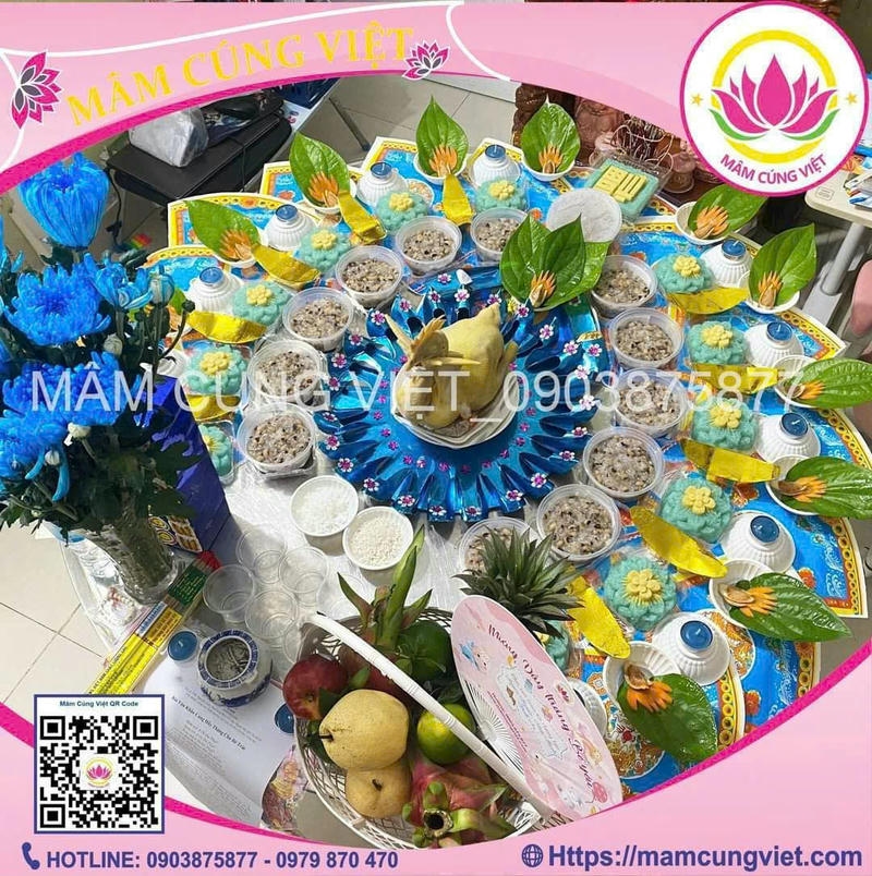 Mâm Cúng Đầy Tháng Bé Trai Gói 1 - Ảnh thực tế 1