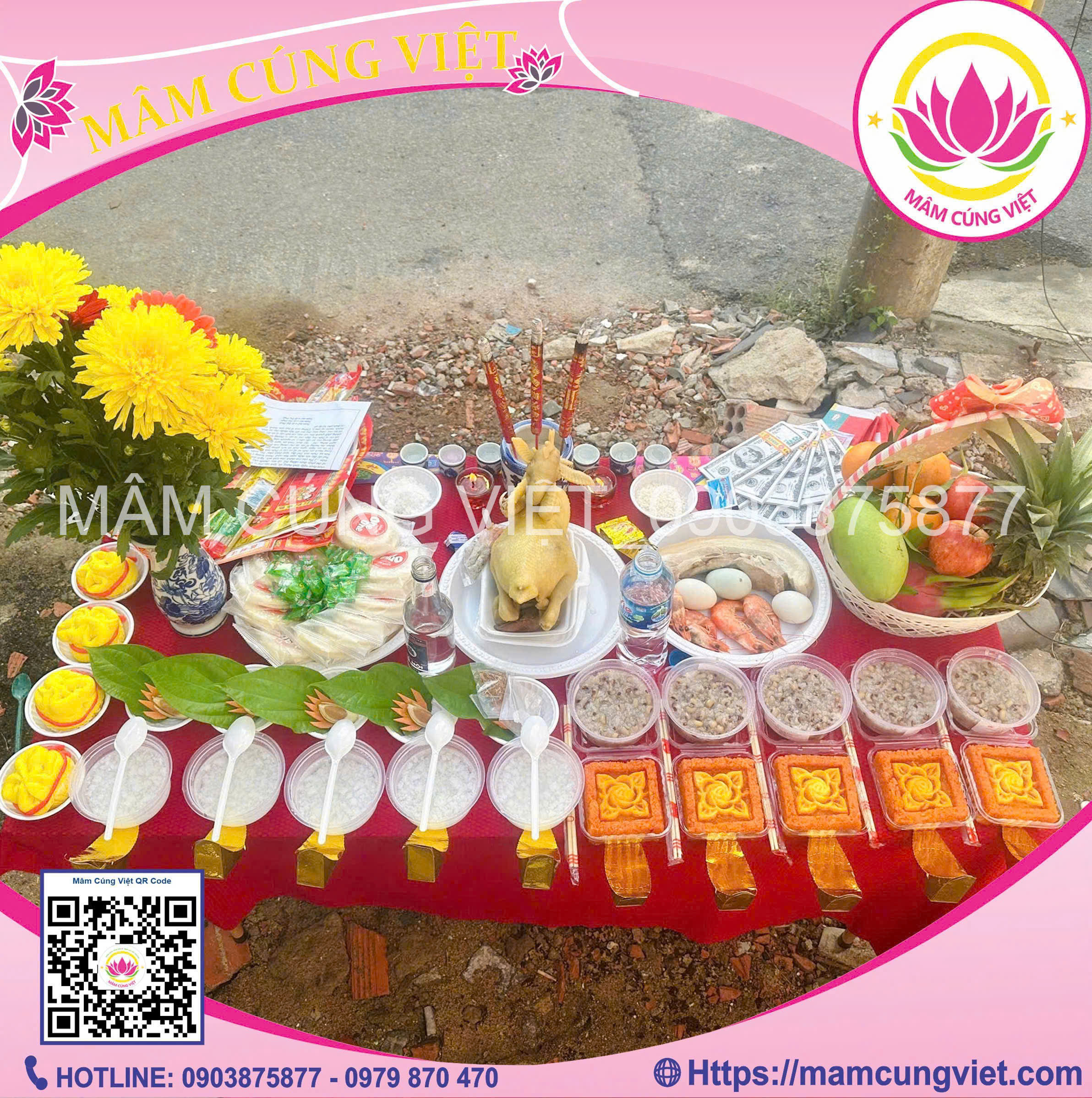 Mâm Cúng Động Thổ Xây Dựng Gói 1 - Ảnh thực tế 1