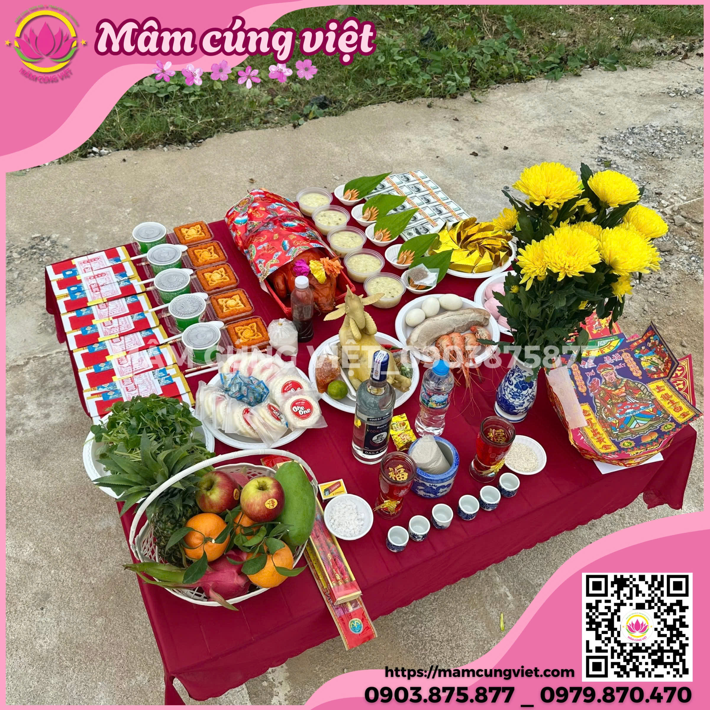 Mâm Cúng Động Thổ Xây Dựng Gói 3 - Ảnh thực tế 1