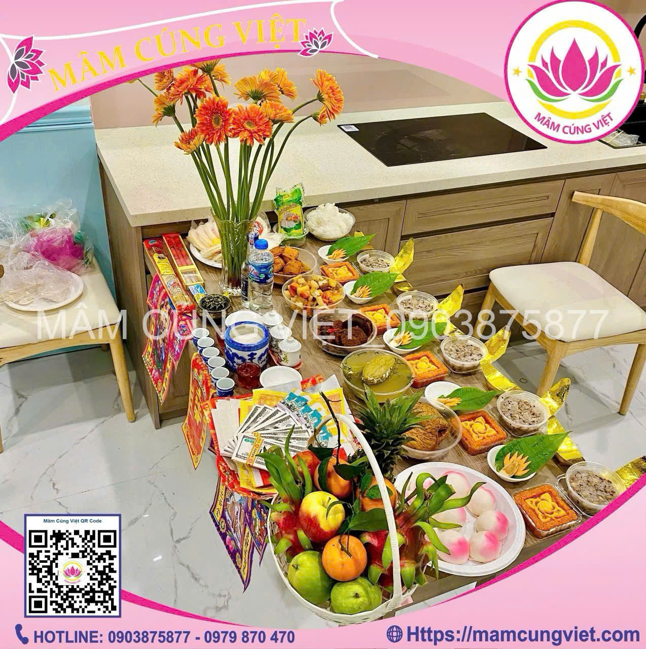 Mâm Cúng Động Thổ Xây Dựng Gói Chay - Ảnh thực tế 2