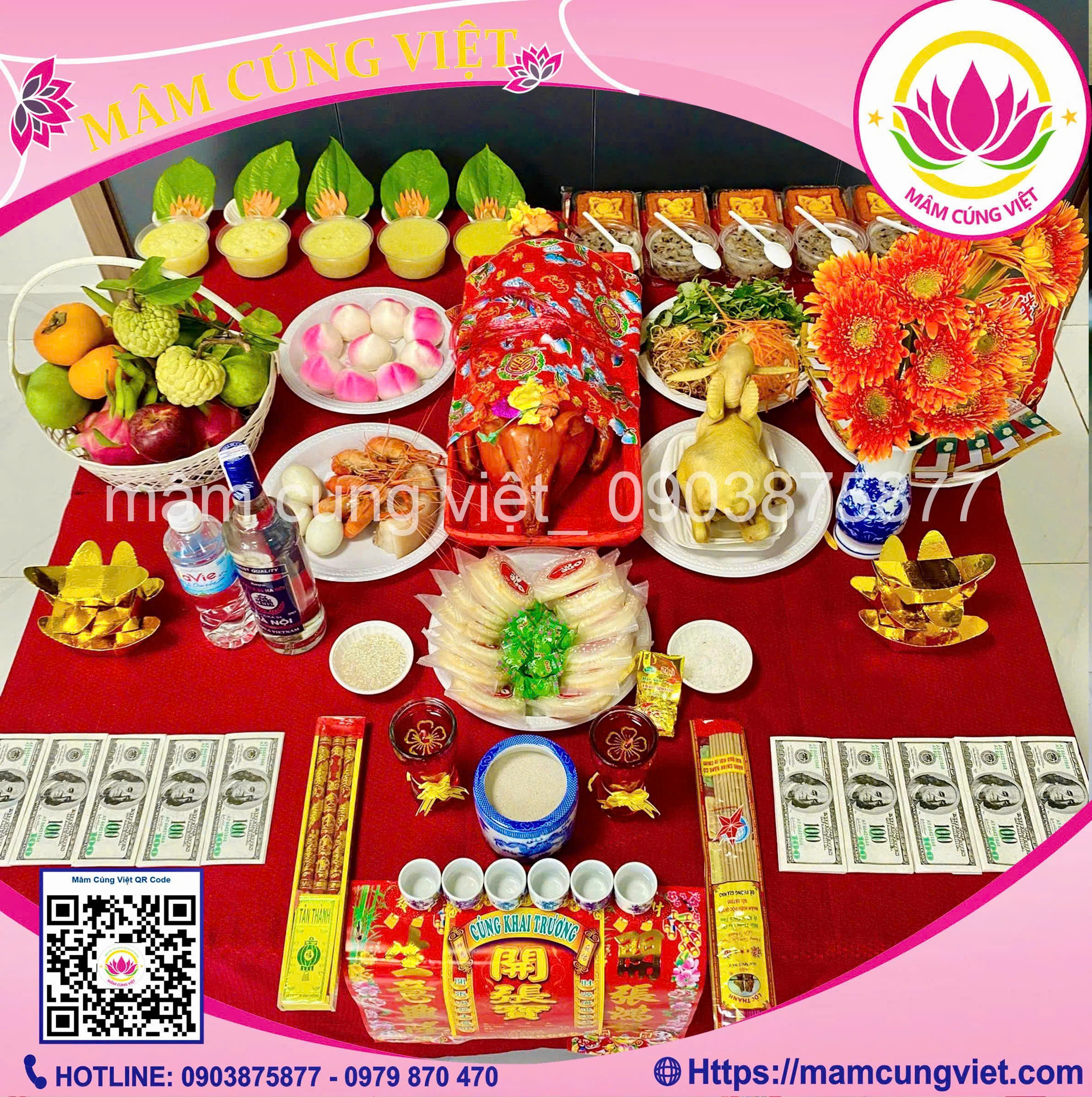 Mâm Cúng Khai Trương Công Ty Gói 3 - Ảnh thực tế 2