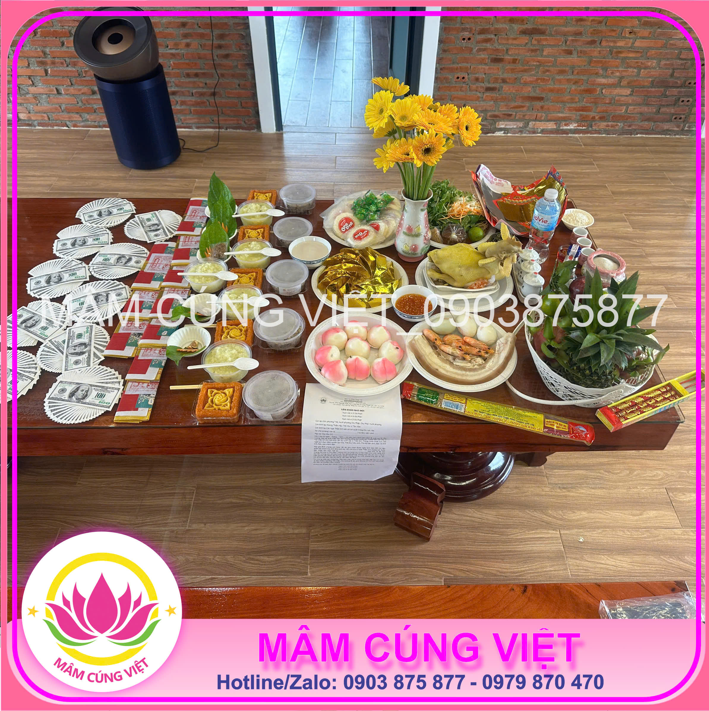 Mâm Cúng Tân Gia Gói 1 - Ảnh thực tế 1