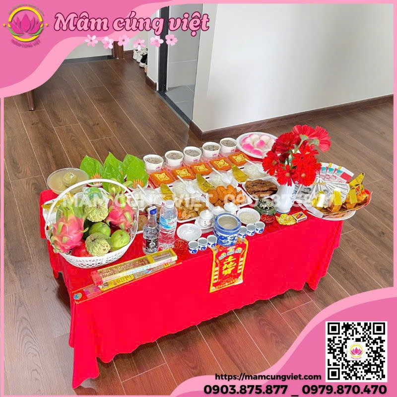 Mâm Cúng Về Nhà Mới Gói Chay - Ảnh thực tế 1