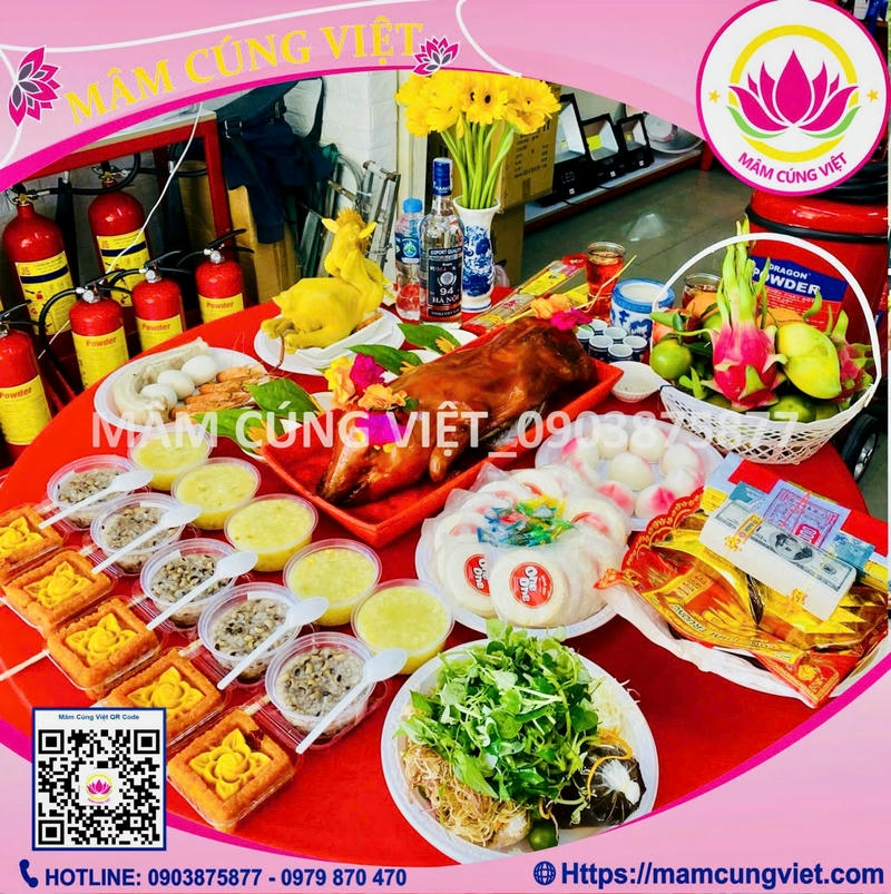 Mâm Cúng Khai Trương Đầu Năm Mới