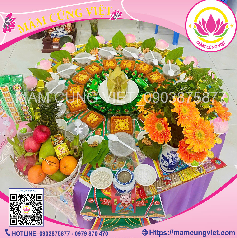 Mâm Cúng Đầy Tháng Bé Trai Số 6