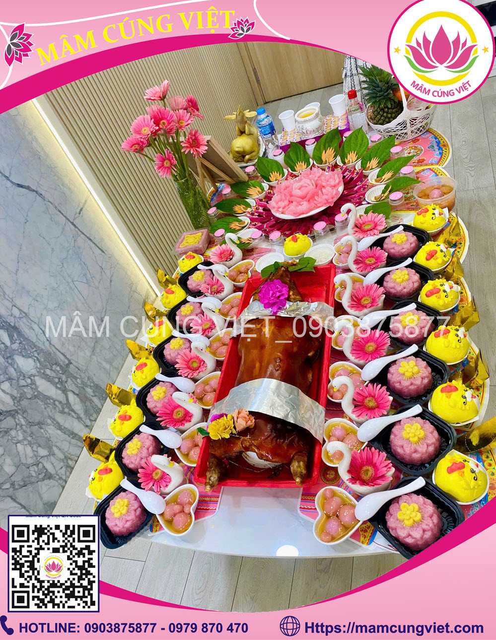 Mâm Cúng Đầy Tháng Bé Trai Số 2