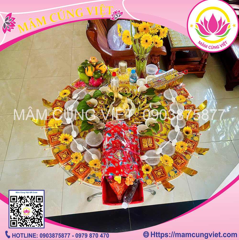 Mâm Cúng Đầy Tháng Bé Trai Số 1