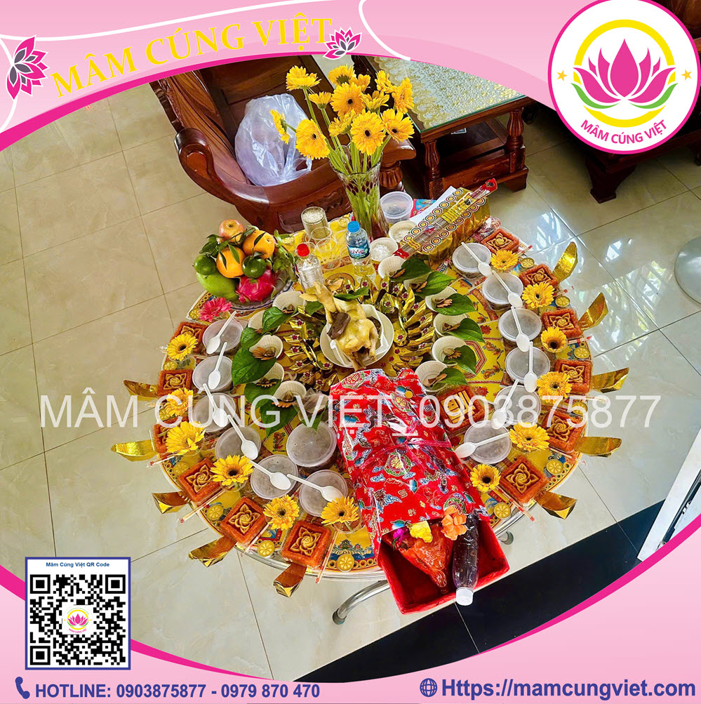 Mâm Cúng Thôi Nôi Bé Trai Số 8