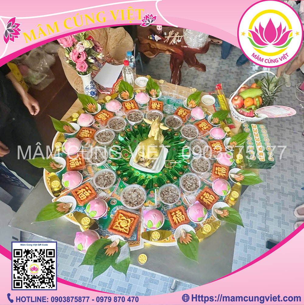 Mâm Cúng Đầy Tháng Bé Trai Số 4