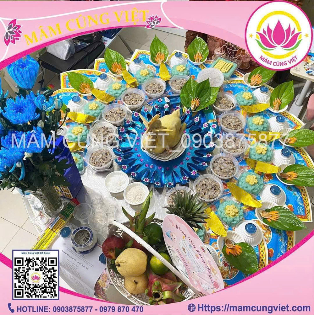Mâm Cúng Đầy Tháng Bé Trai Số 4