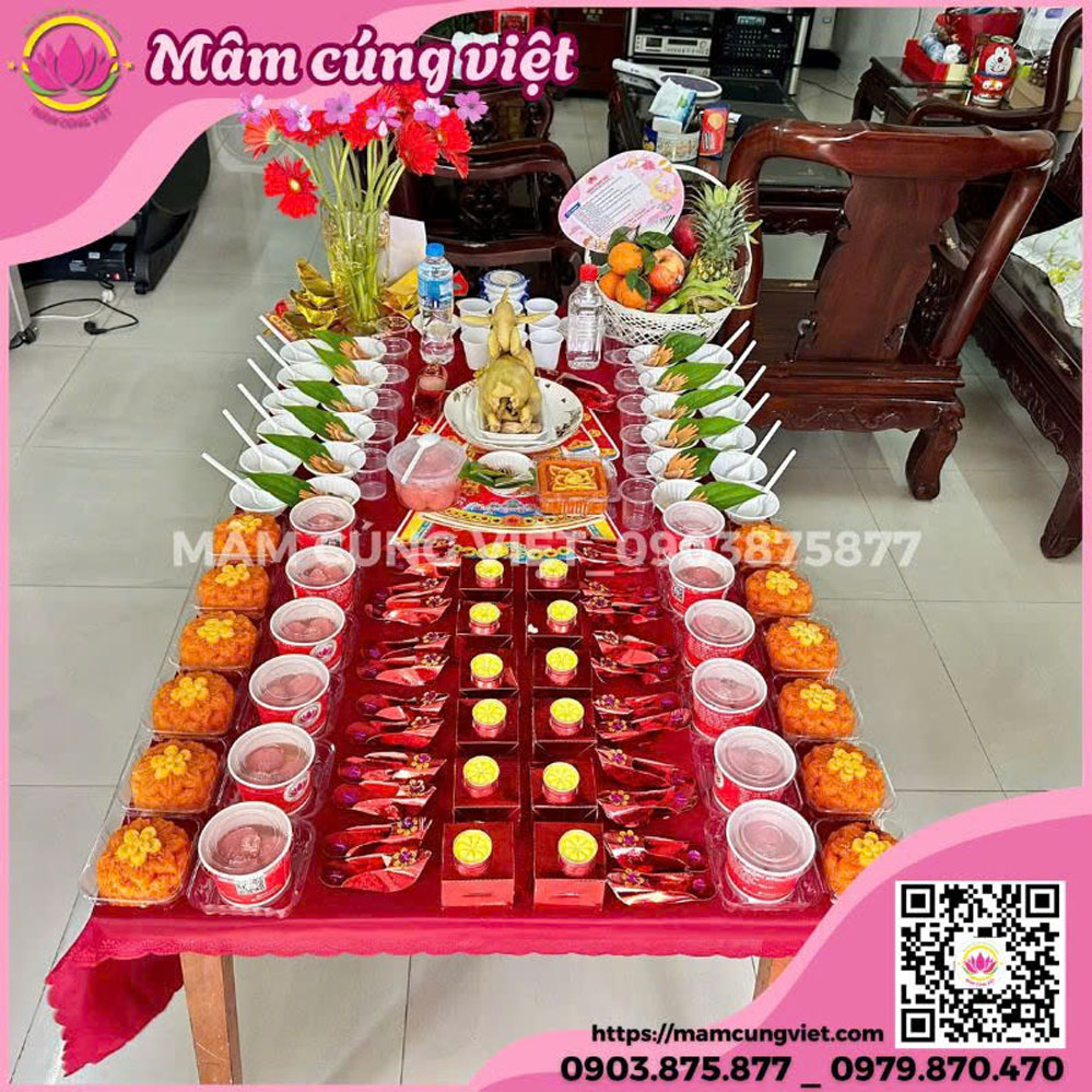Mâm Cúng Thôi Nôi Bé Gái Số 3