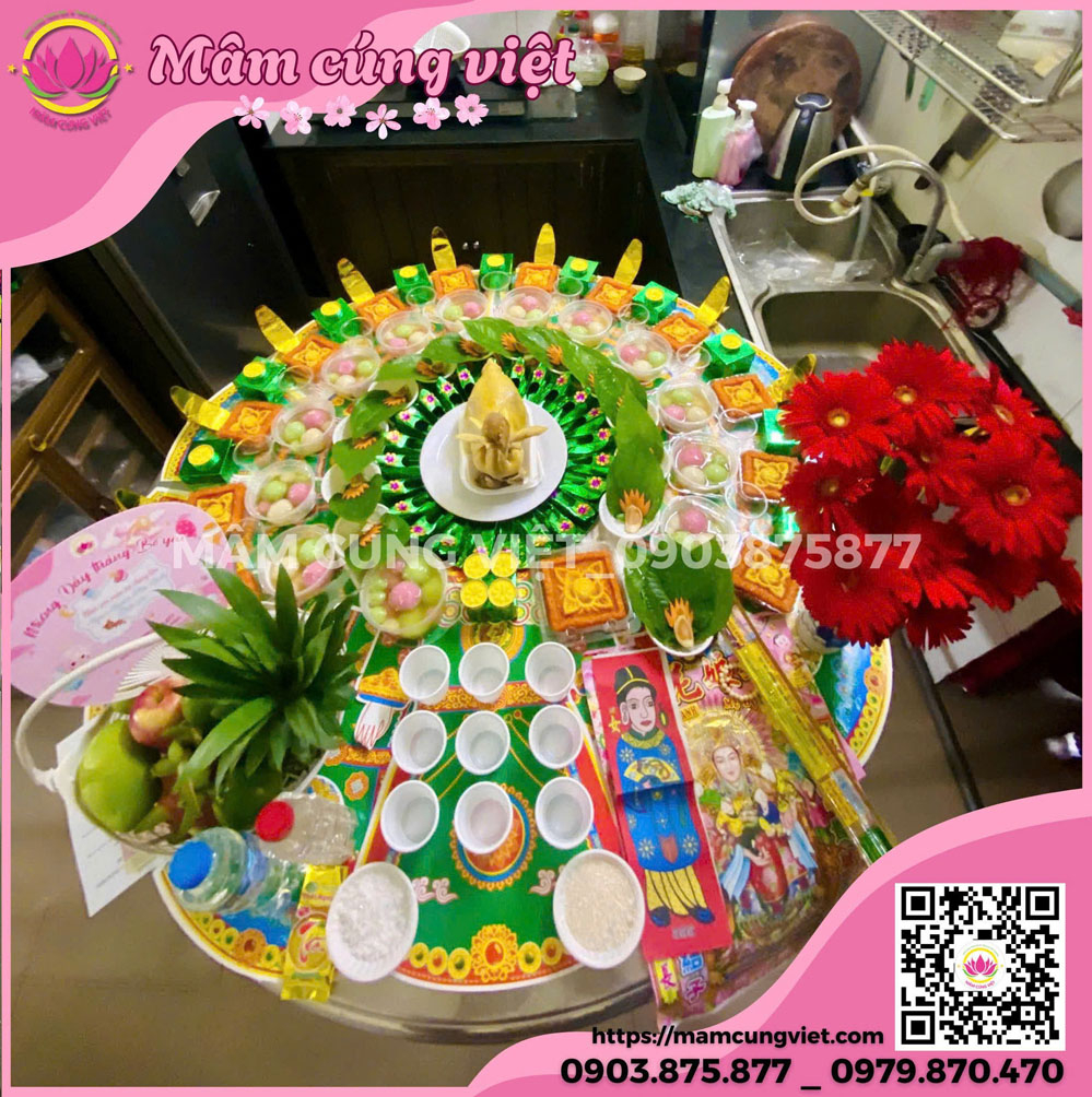Mâm Cúng Thôi Nôi Bé Gái Số 2
