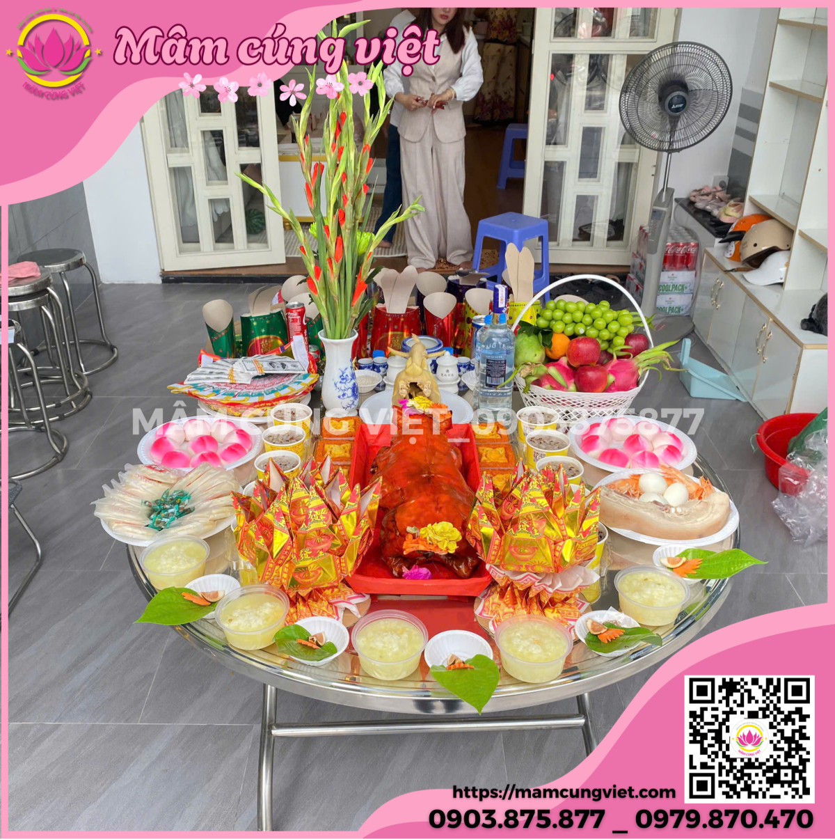 mâm cúng cầu an tại nhà dịch vụ mâm cúng cầu an